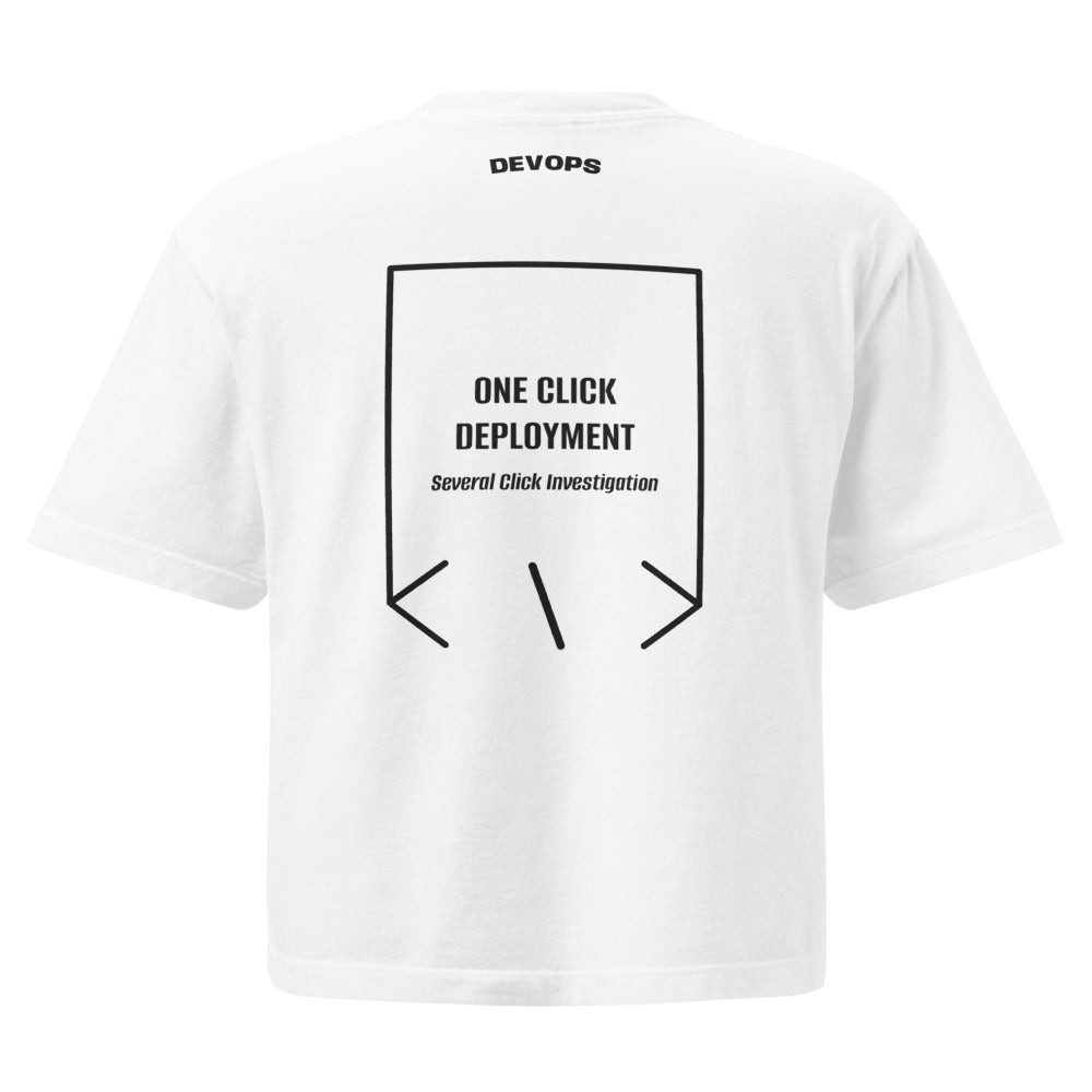 One Click Deployment — White Black back mockup