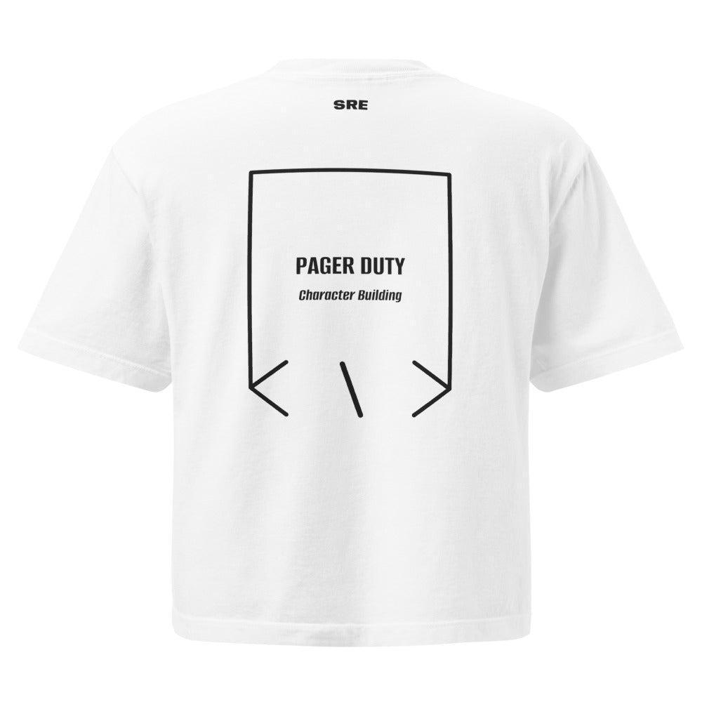 Pager Duty — White Black back mockup