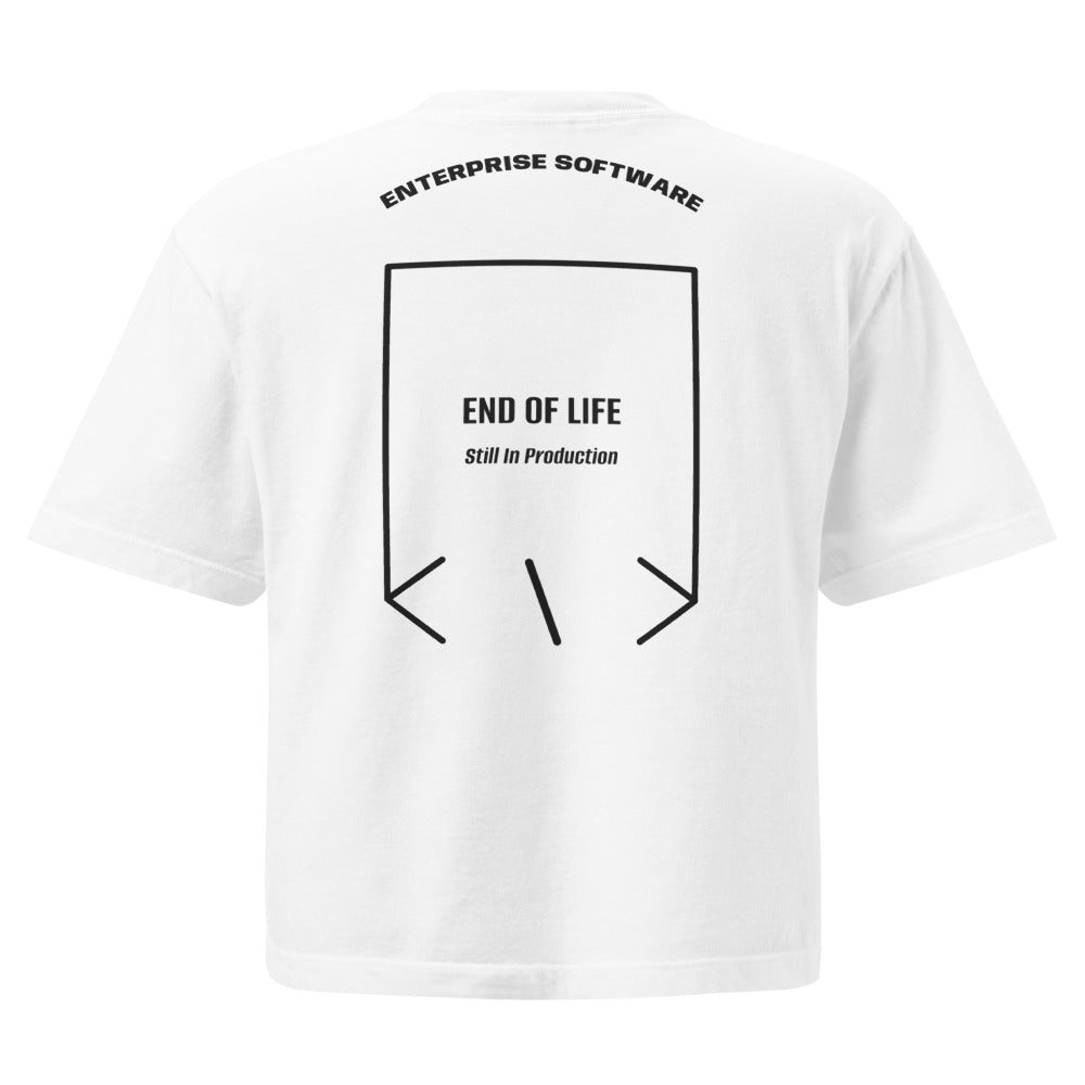 End Of Life — White Black back mockup