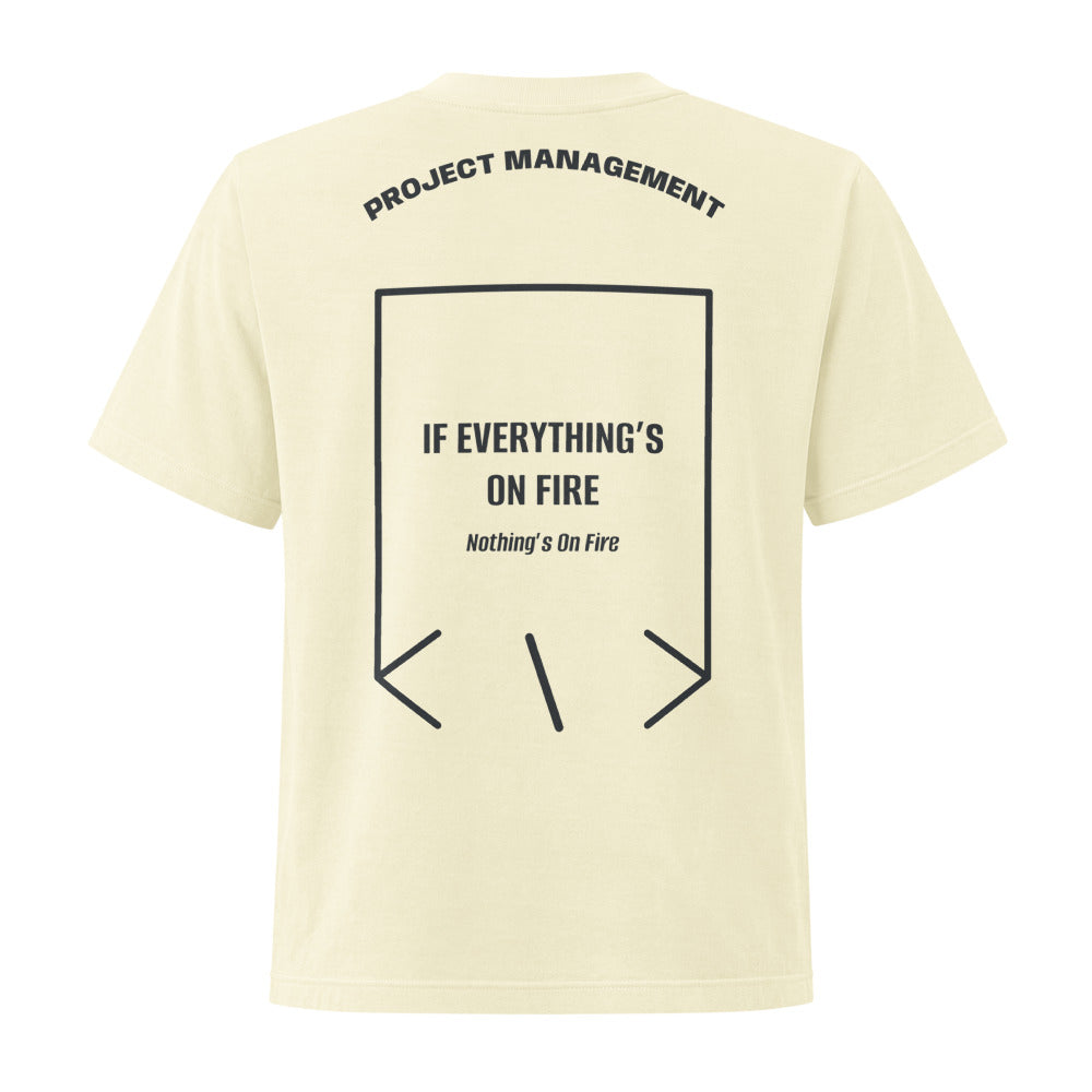 If Everything’s On Fire — Buttermilk Washed Black back mockup