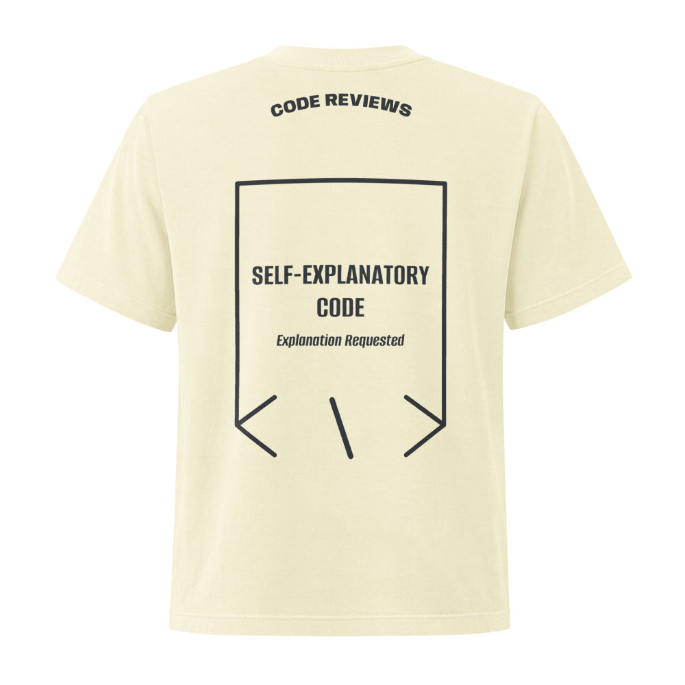 Self-Explanatory Code — Buttermilk Washed Black back mockup