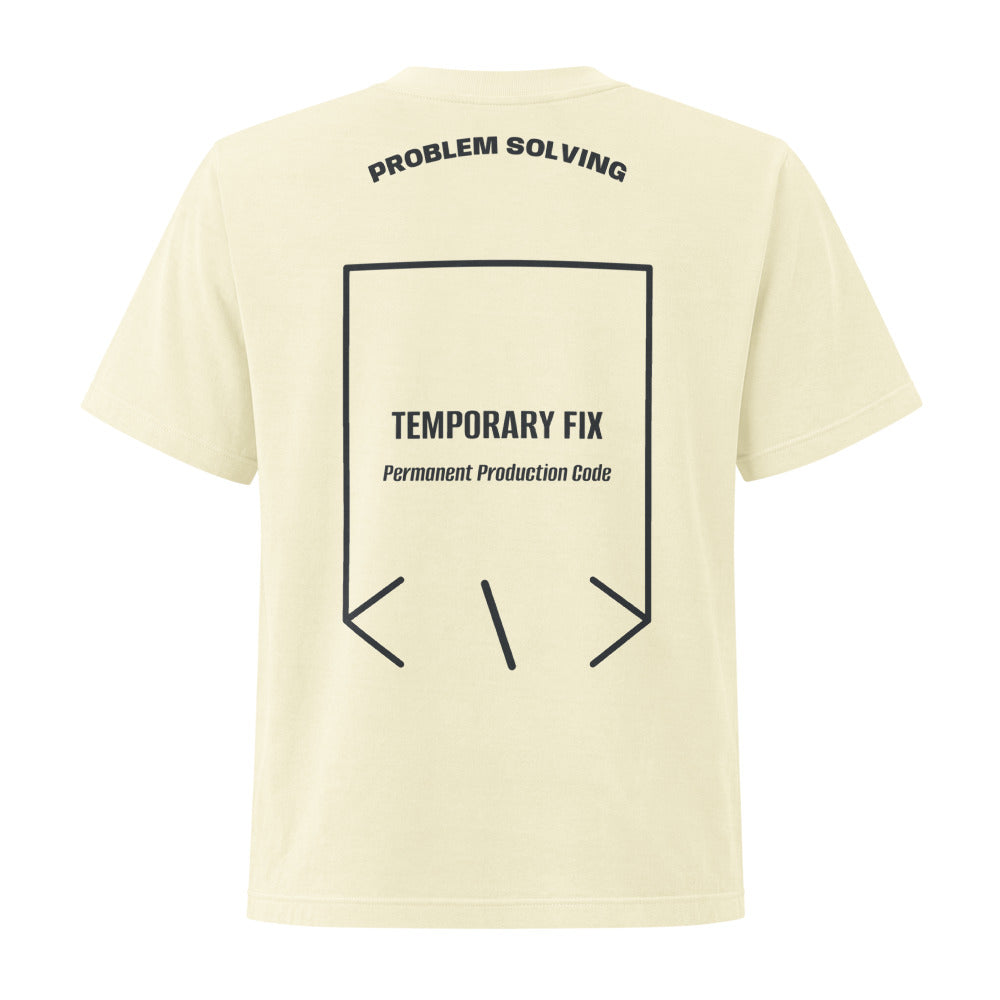 Temporary Fix — Buttermilk Washed Black back mockup
