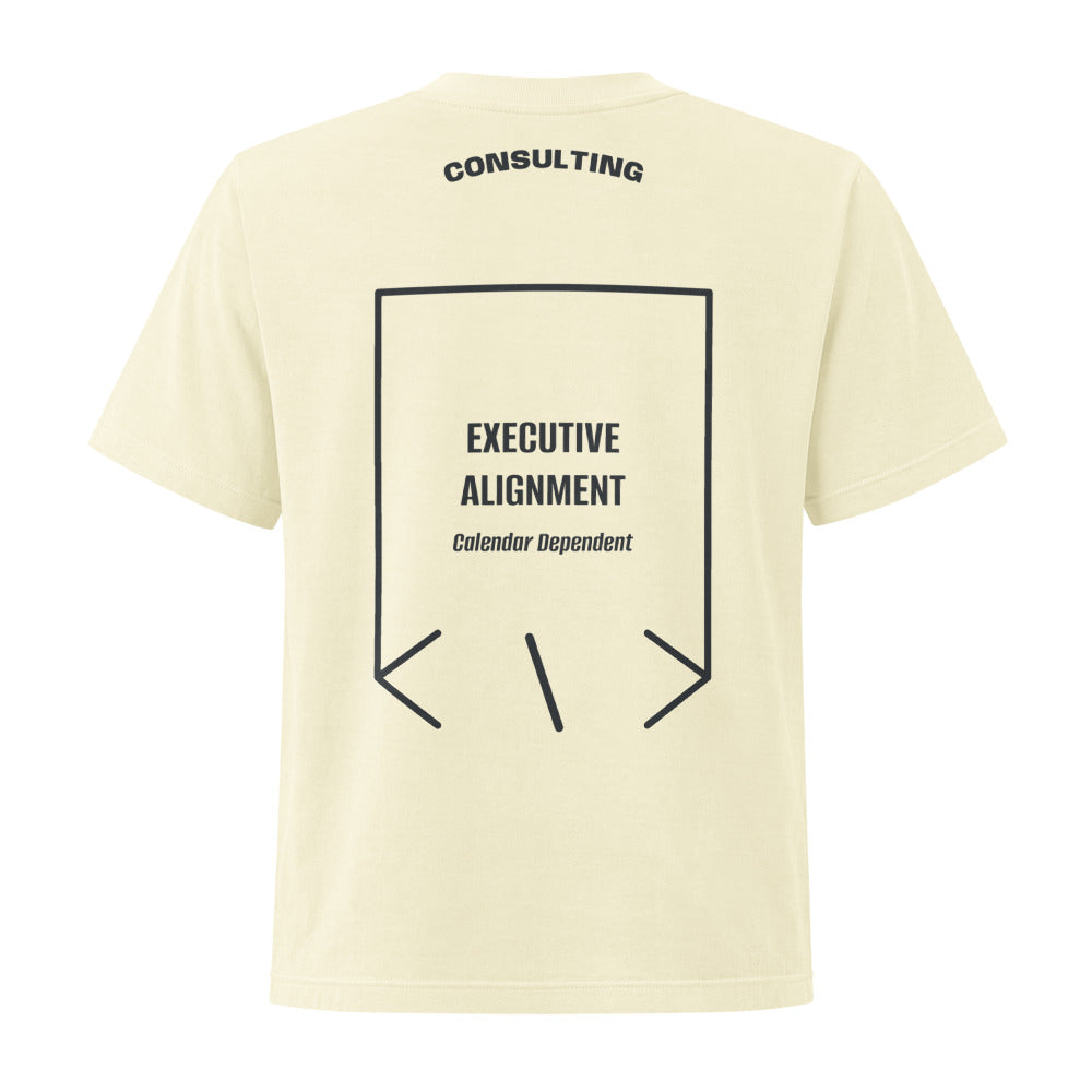 Executive Alignment — Buttermilk Washed Black back mockup