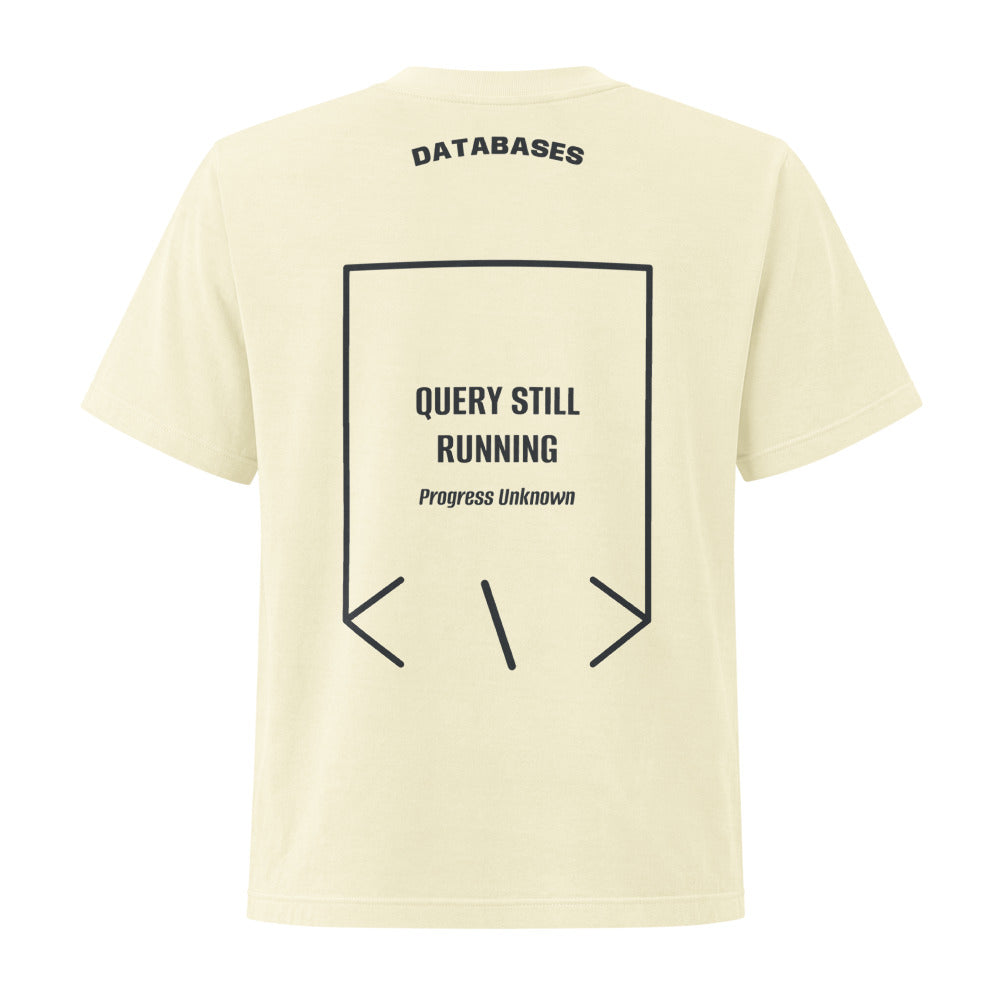 Query Still Running — Buttermilk Washed Black back mockup