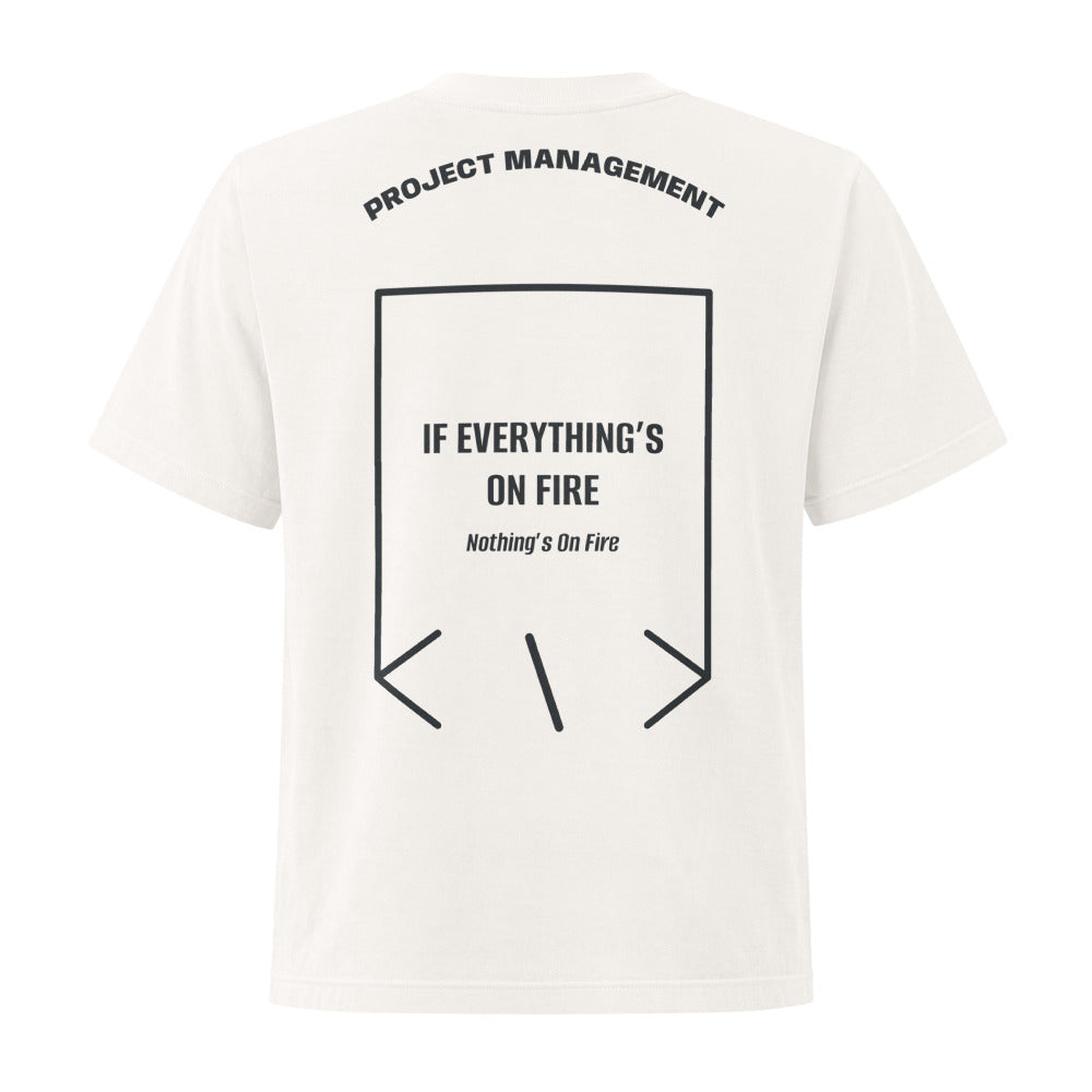 If Everything’s On Fire — Vintage White Washed Black back mockup