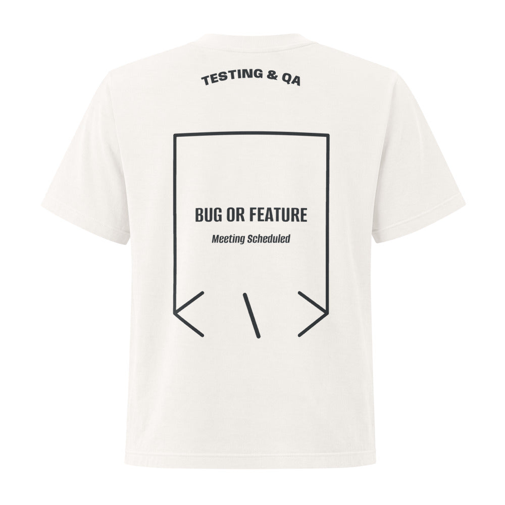 Bug Or Feature — Vintage White Washed Black back mockup