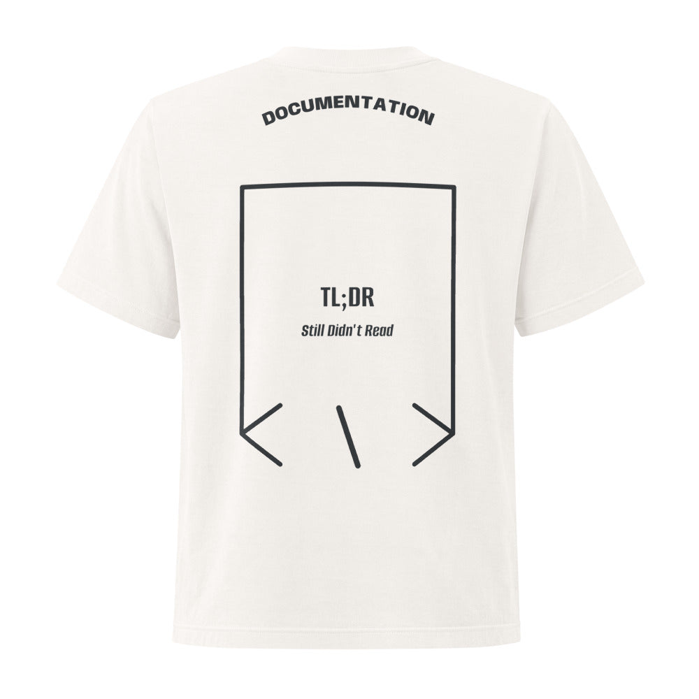 TL;DR — Vintage White Washed Black back mockup