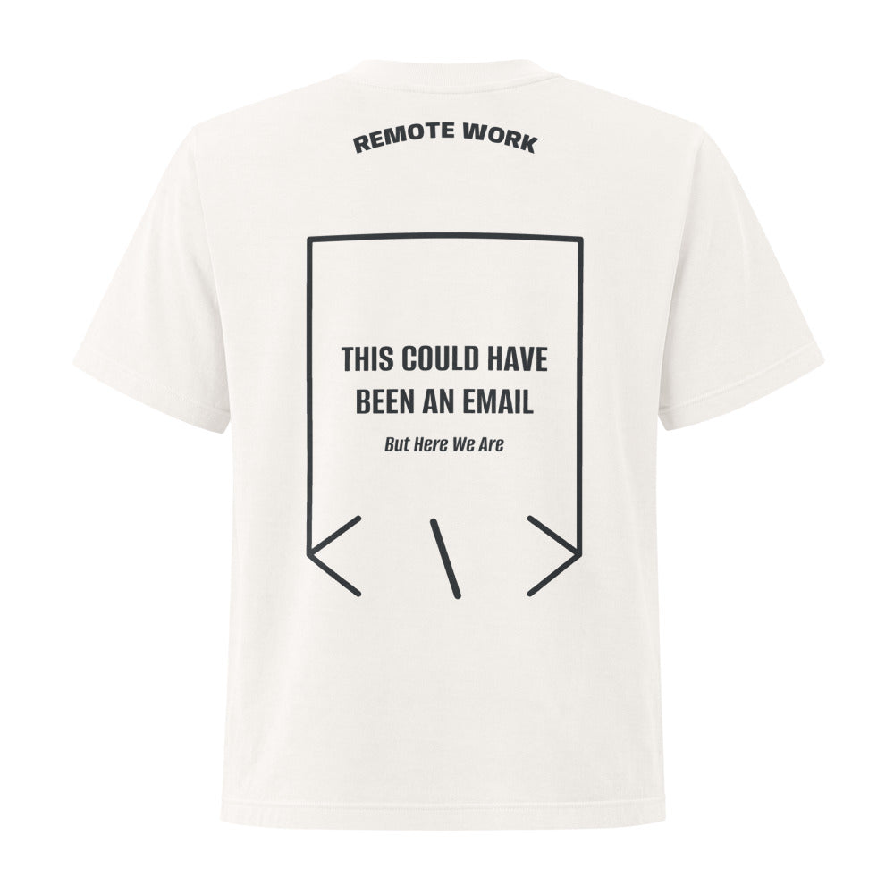 This Could Have Been An Email — Vintage White Washed Black back mockup