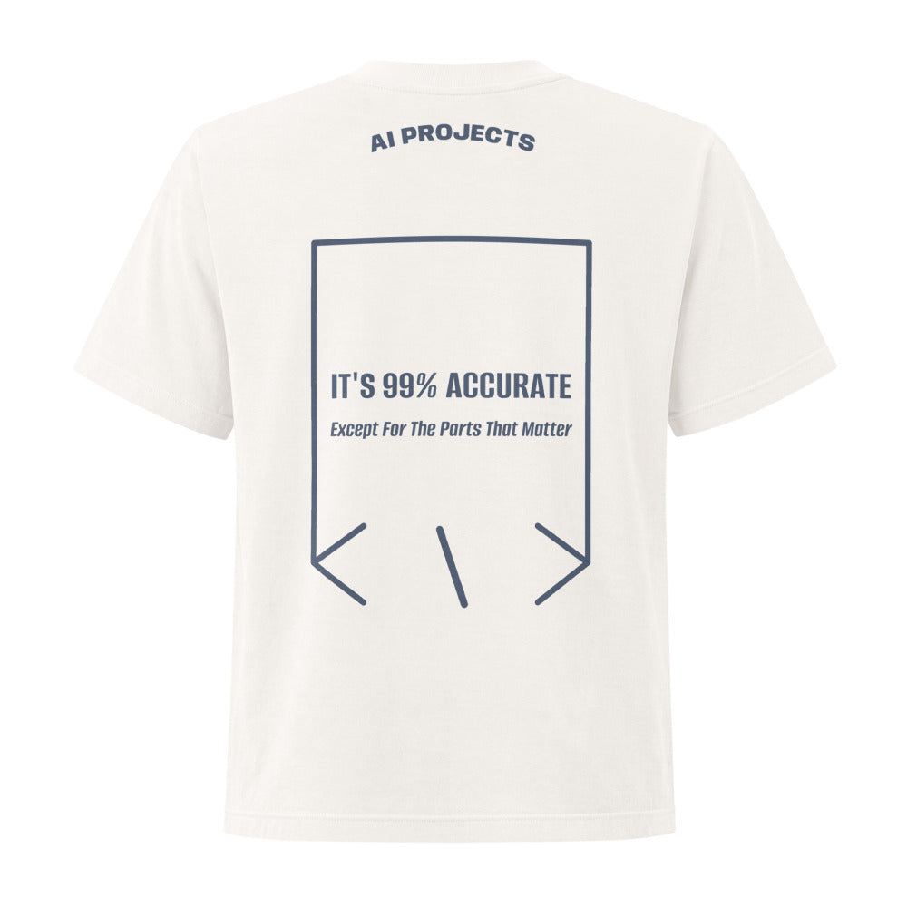It's 99% Accurate — Vintage White Washed Navy back mockup