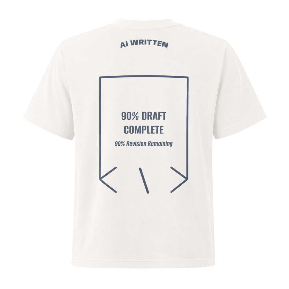 90% Draft Complete — secondary back mockup