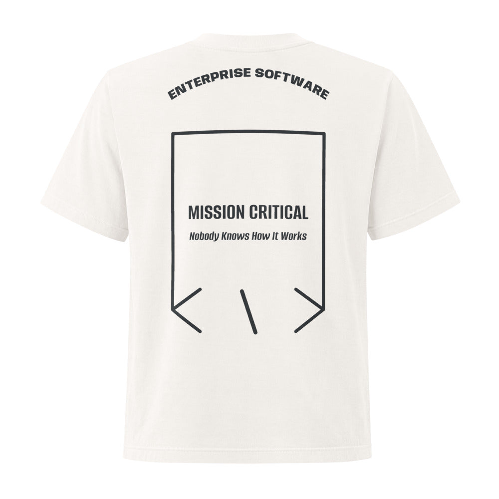 Mission Critical — Vintage White Washed Black back mockup