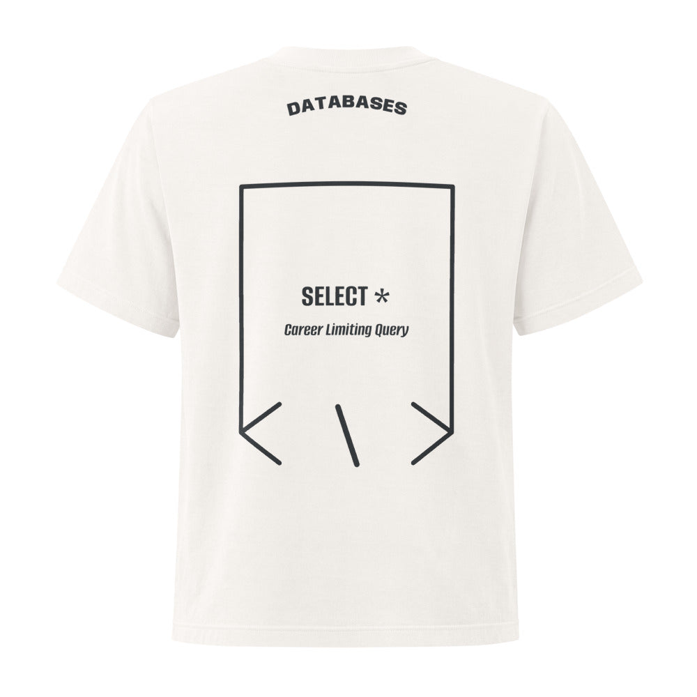 SELECT * — Vintage White Washed Black back mockup