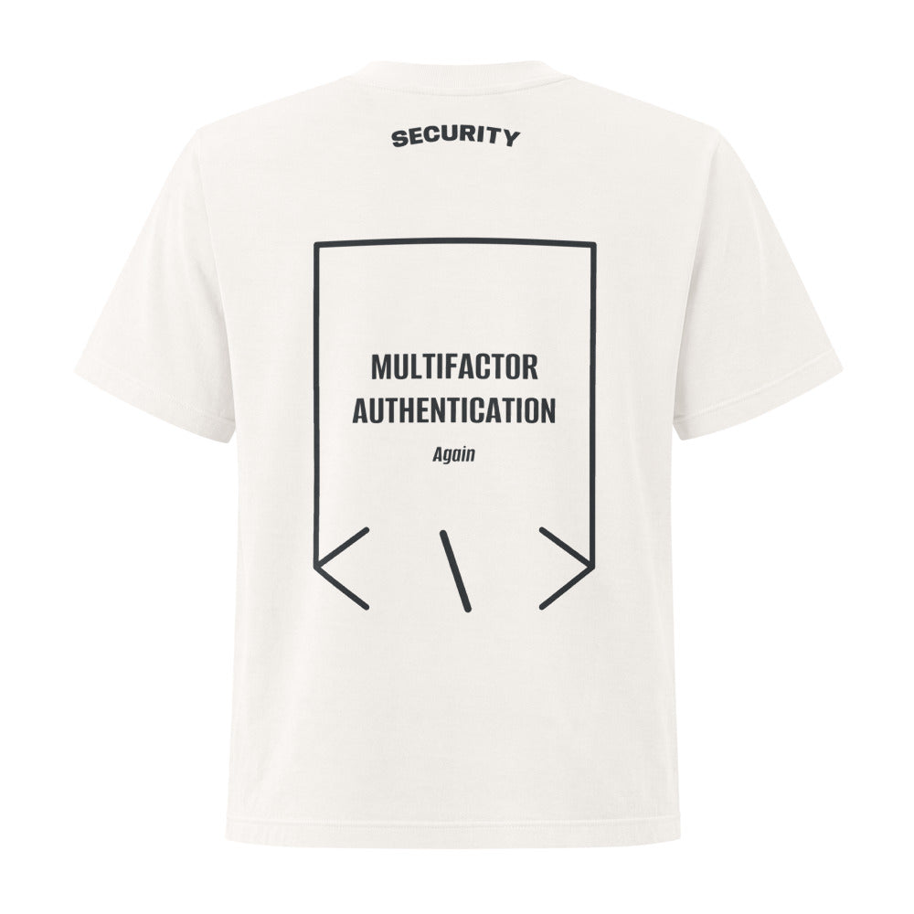 Multifactor Authentication — Vintage White Washed Black back mockup