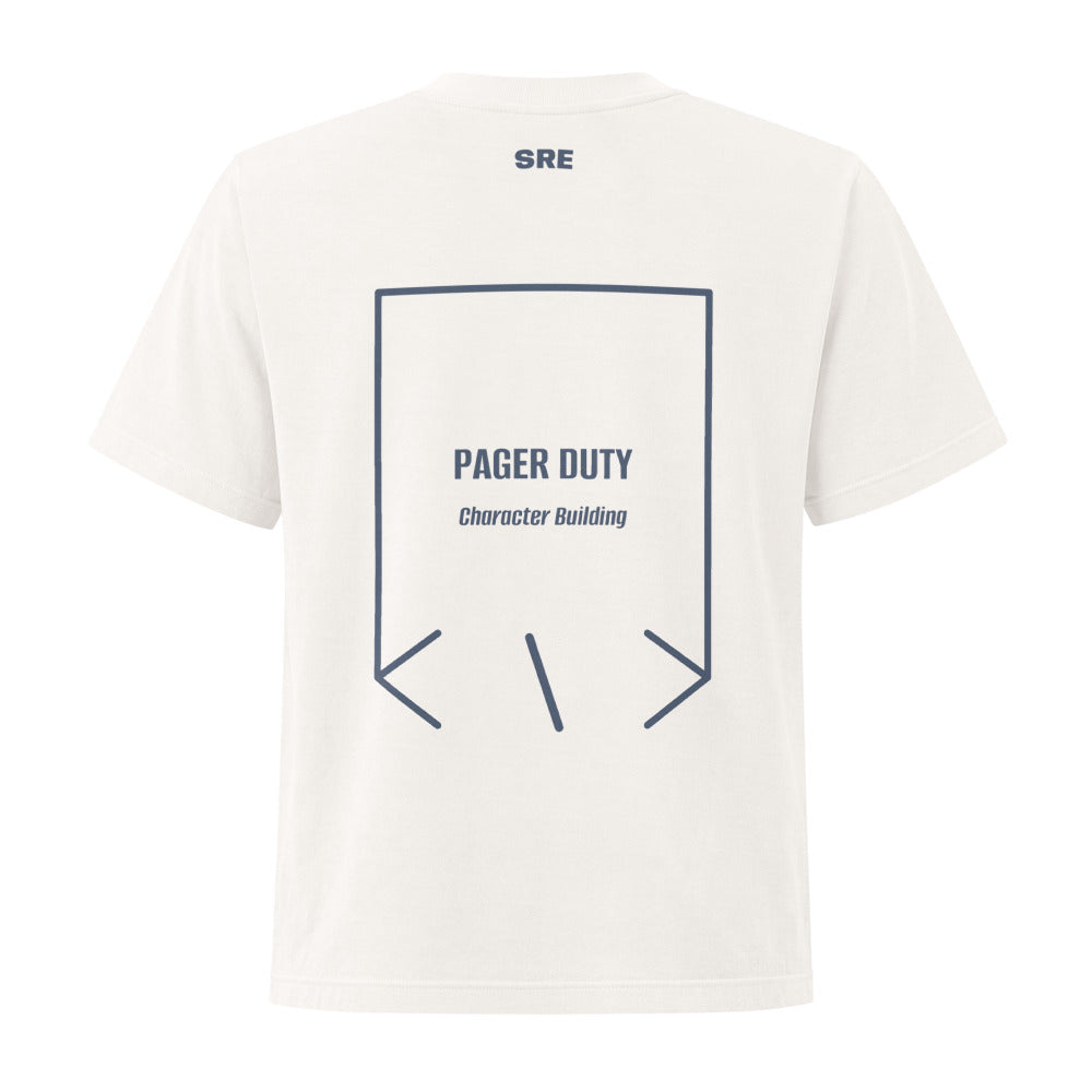 Pager Duty — Vintage White Washed Navy back mockup