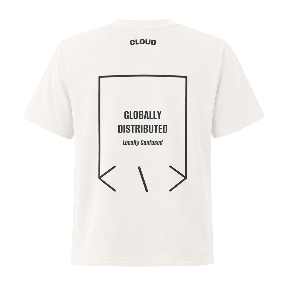 Globally Distributed — Vintage White Washed Black back mockup
