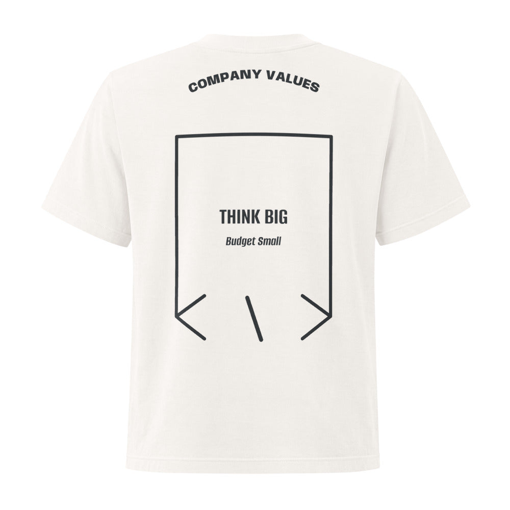 Think Big — Vintage White Washed Black back mockup