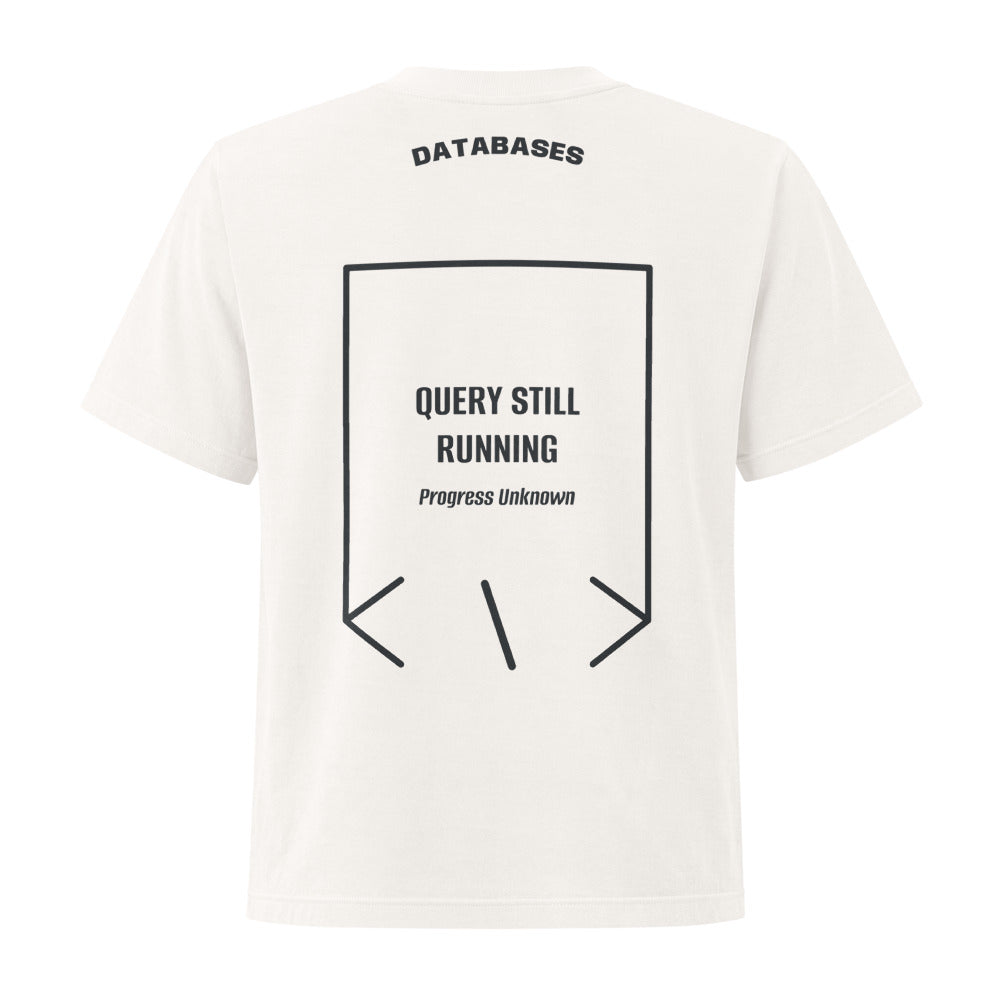 Query Still Running — secondary back mockup