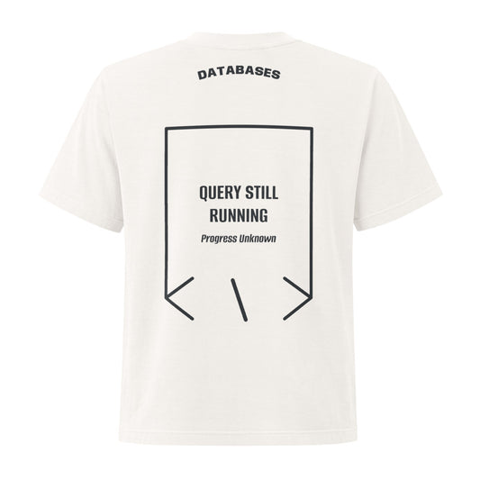 Query Still Running — secondary back mockup