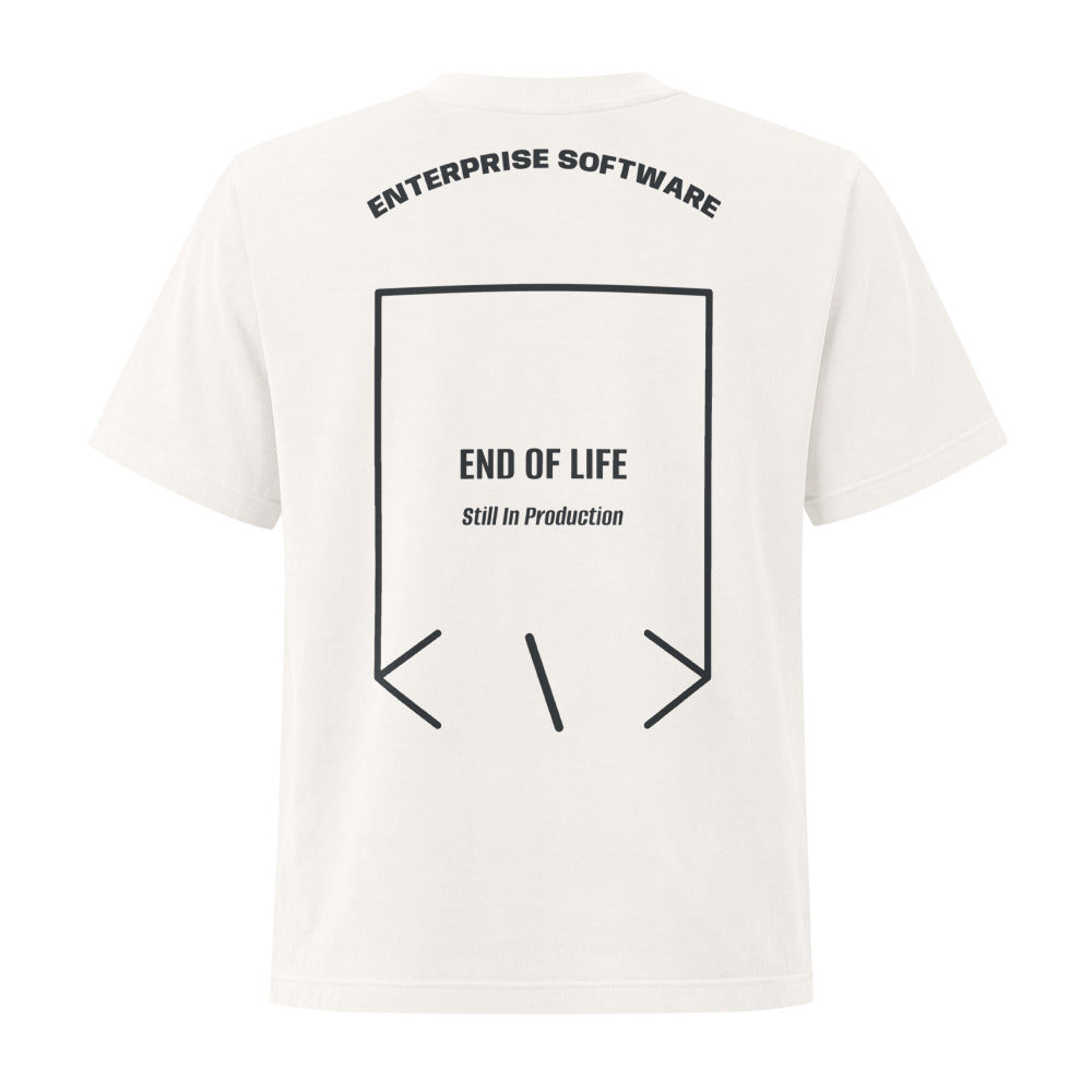 End Of Life — Vintage White Washed Black back mockup