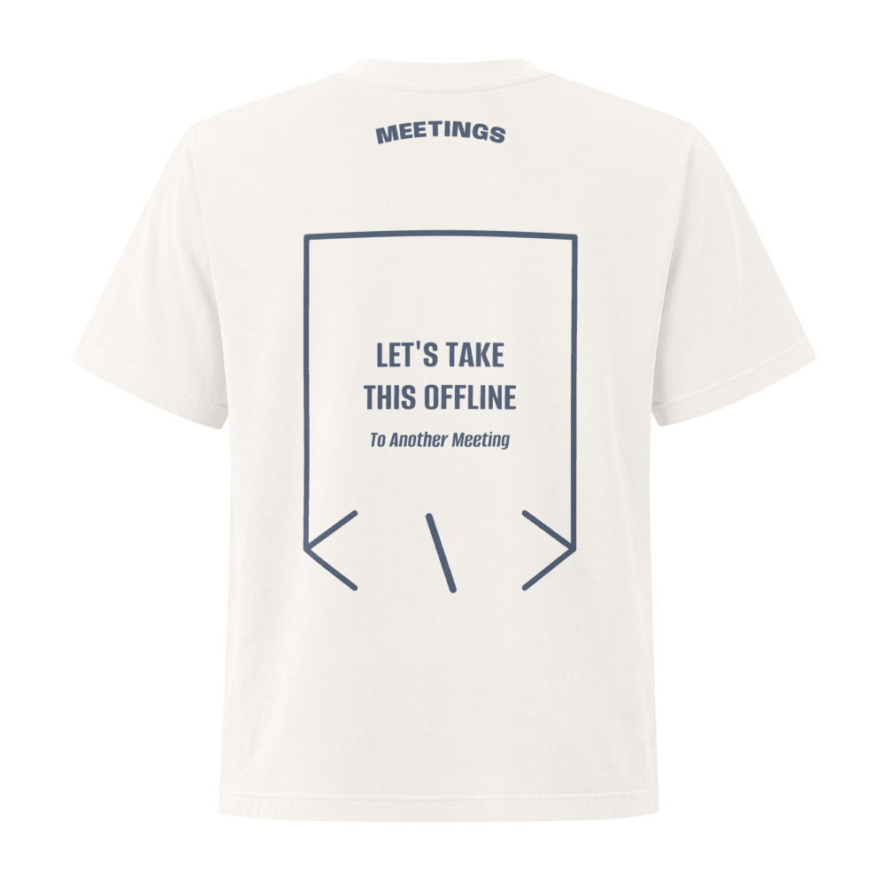 Let's Take This Offline — Vintage White Washed Navy back mockup