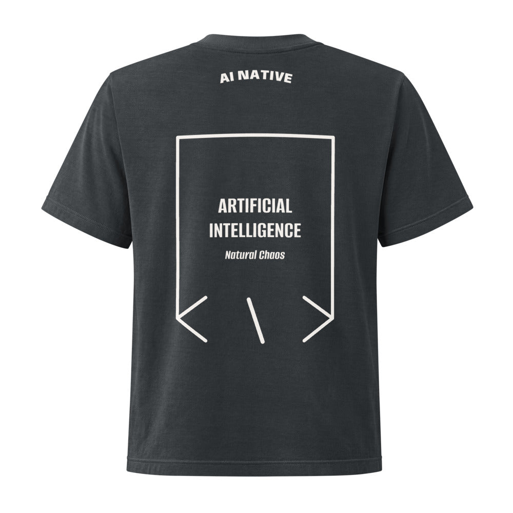 Artificial Intelligence — Washed Black Vintage White back mockup