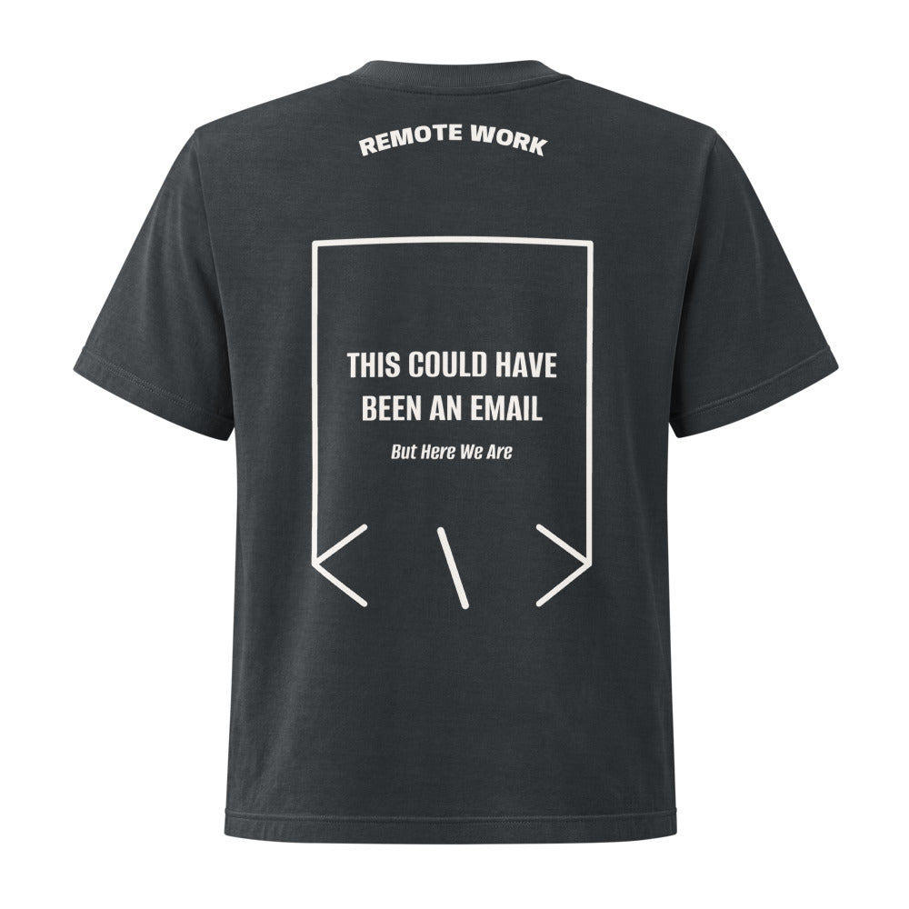 This Could Have Been An Email — Washed Black Vintage White back mockup
