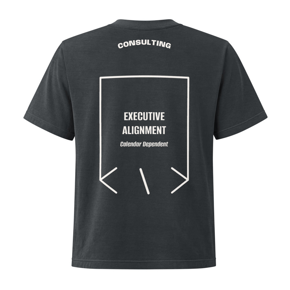 Executive Alignment — Washed Black Vintage White back mockup
