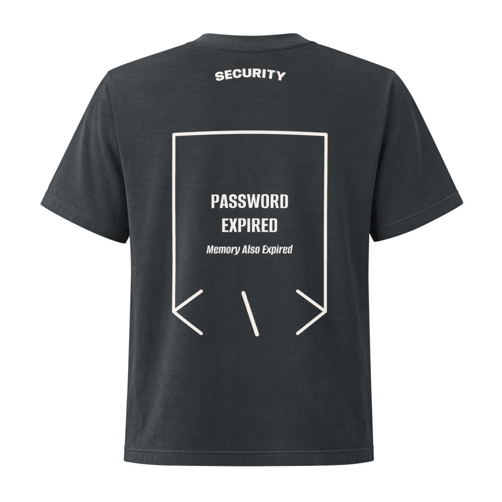 Password Expired — Washed Black Vintage White back mockup