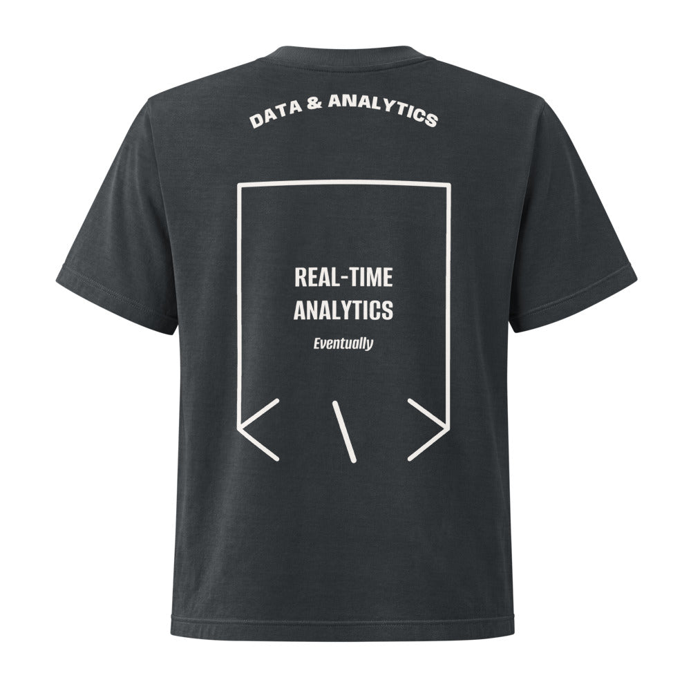 Real-Time Analytics — Washed Black Vintage White back mockup