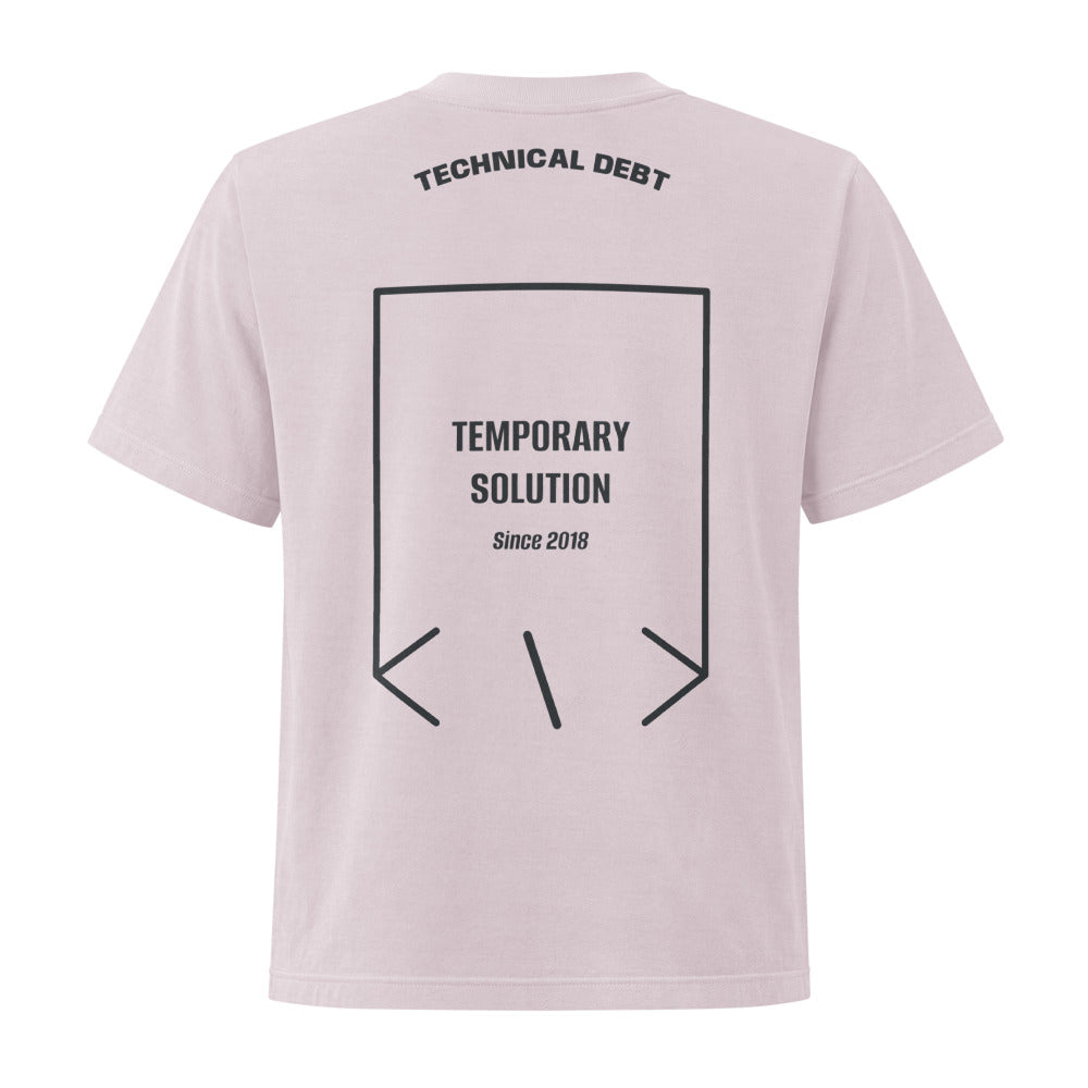 Temporary Solution — Washed Lavender Washed Black back mockup