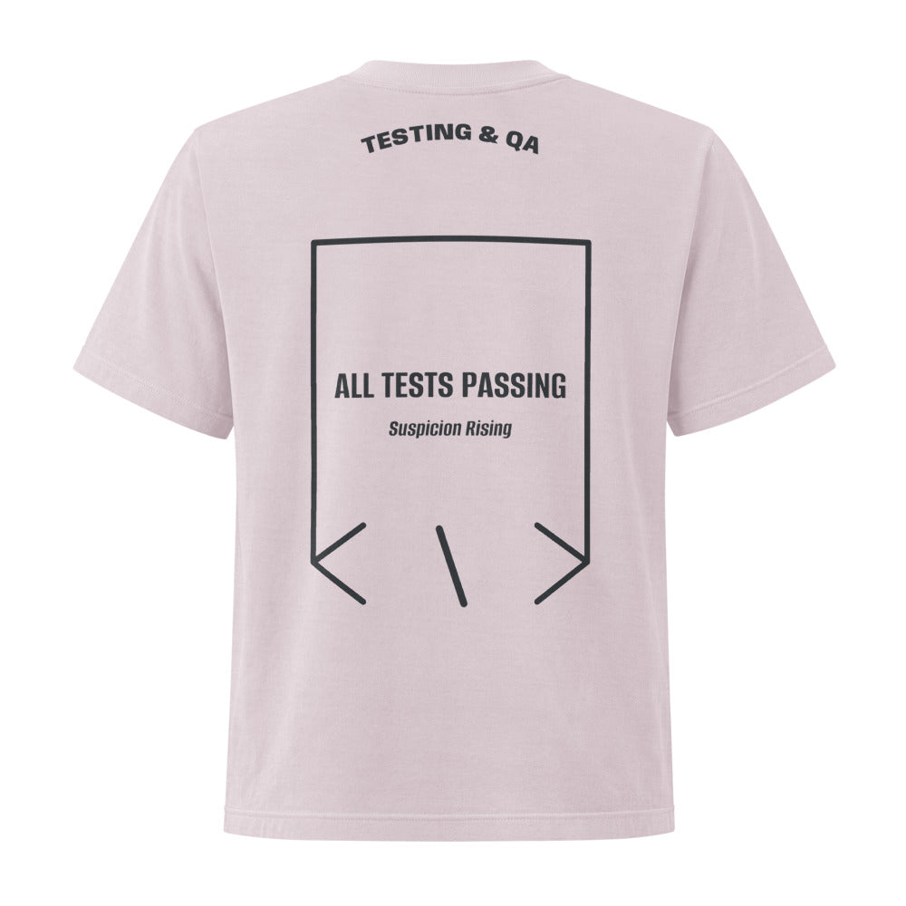 All Tests Passing — Washed Lavender Washed Black back mockup