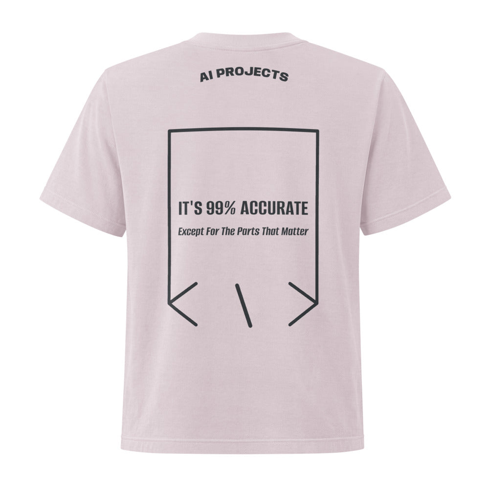 It's 99% Accurate — Washed Lavender Washed Black back mockup