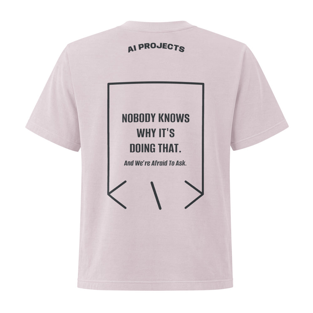 Nobody Knows Why It's Doing That. — Washed Lavender Washed Black back mockup