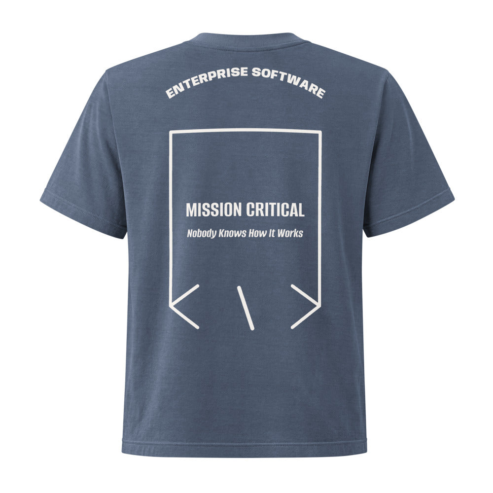 Mission Critical — Washed Navy Vintage White back mockup