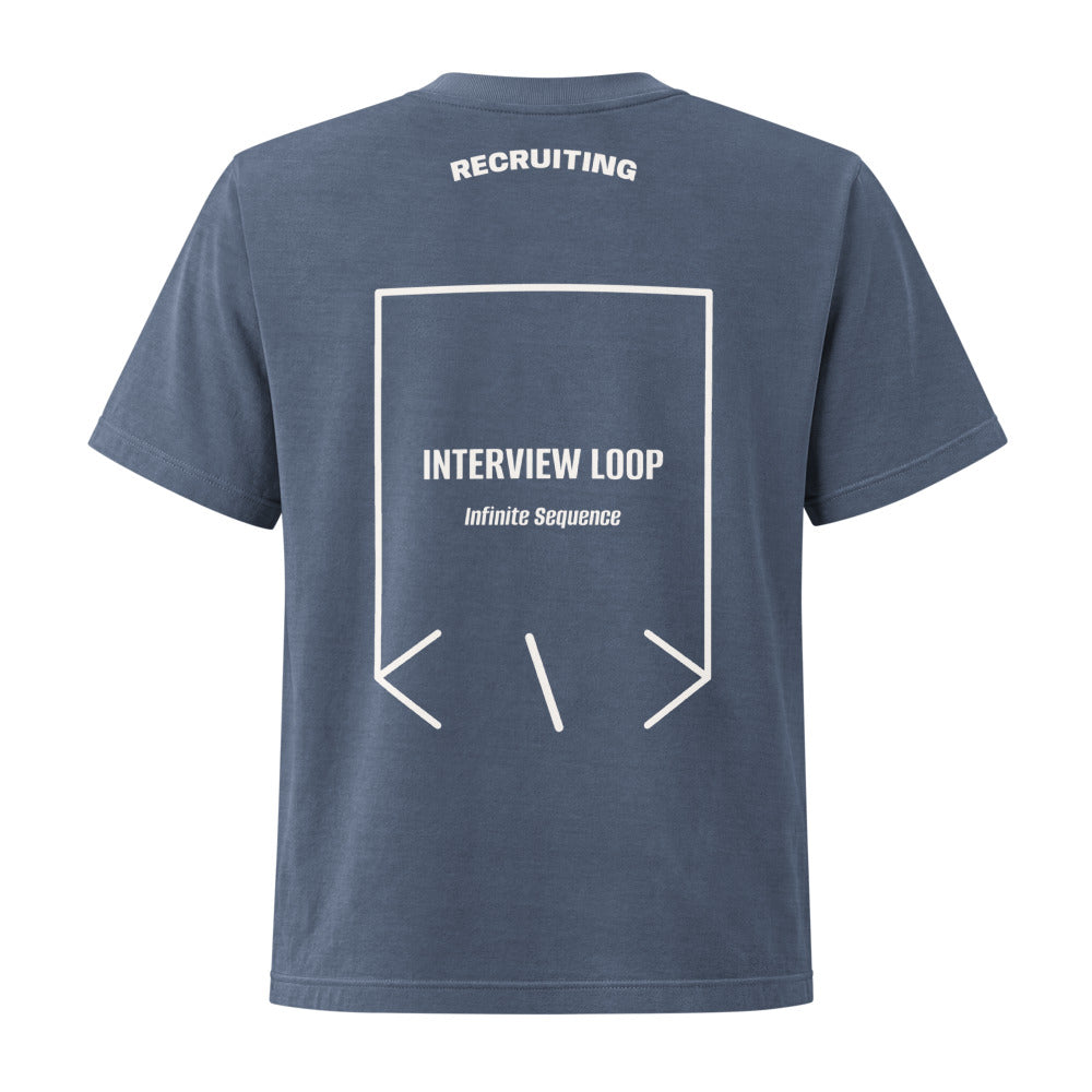 Interview Loop — Washed Navy Vintage White back mockup