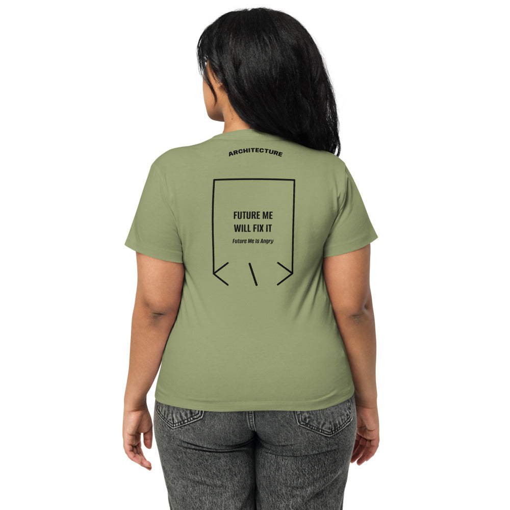 Future Me Will Fix It — Artichoke Black back mockup