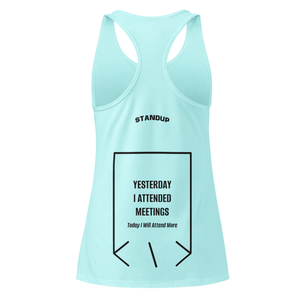 Yesterday I Attended Meetings — Cancun Black back mockup