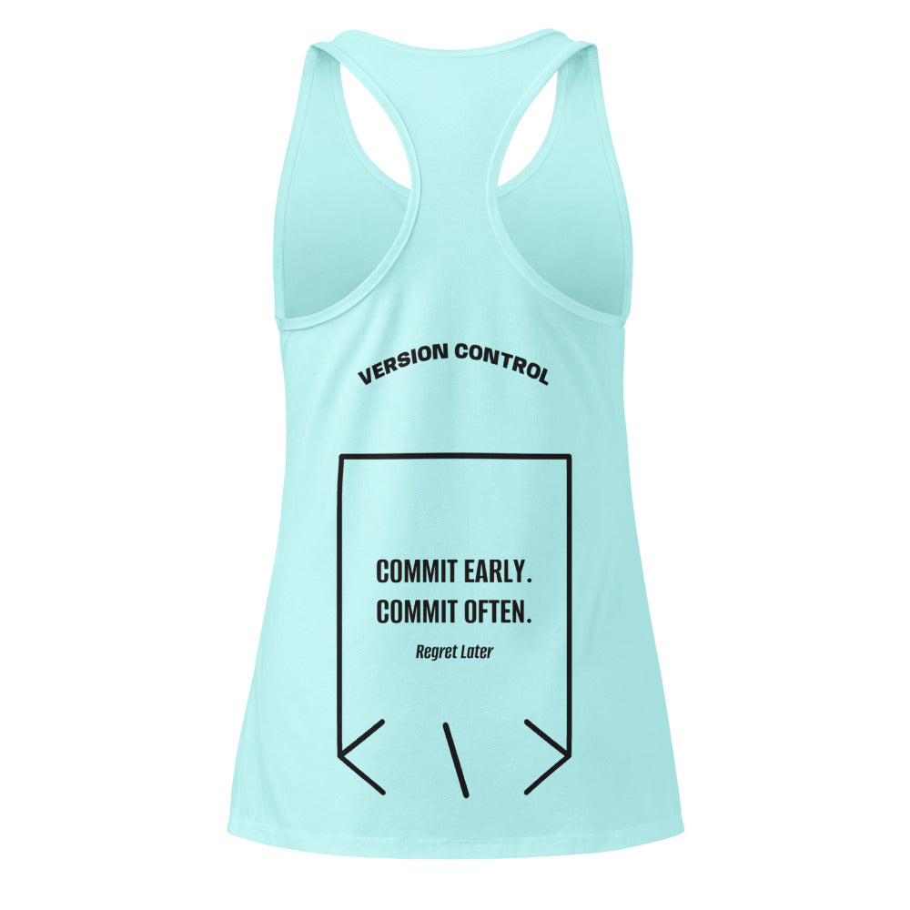 Commit Early. Commit Often. — Cancun Black back mockup