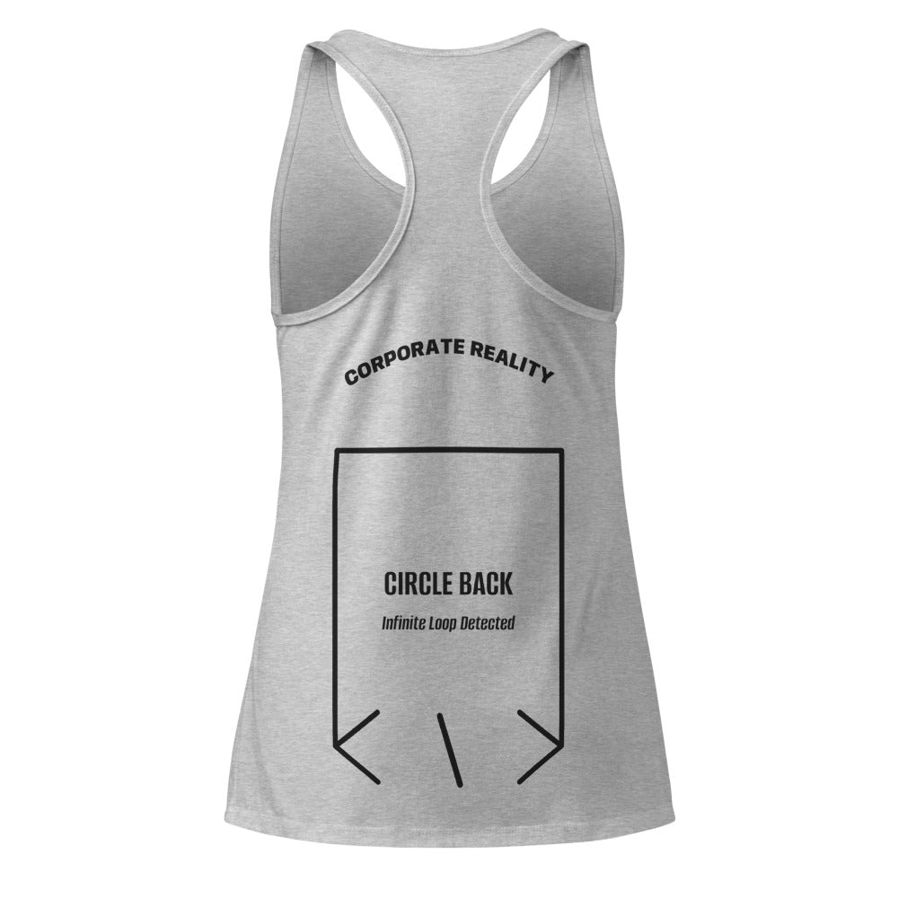 Circle Back — Heather Gray Black back mockup