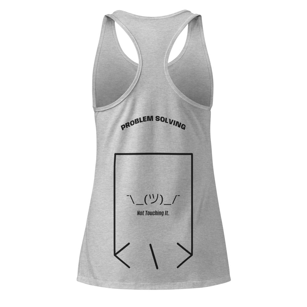 ¯\_(ツ)_/¯ — Heather Gray Black back mockup