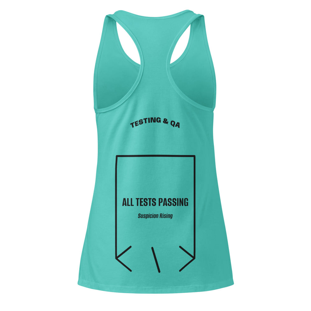 All Tests Passing — Tahiti Blue Black back mockup