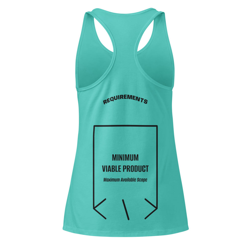 Minimum Viable Product — Tahiti Blue Black back mockup