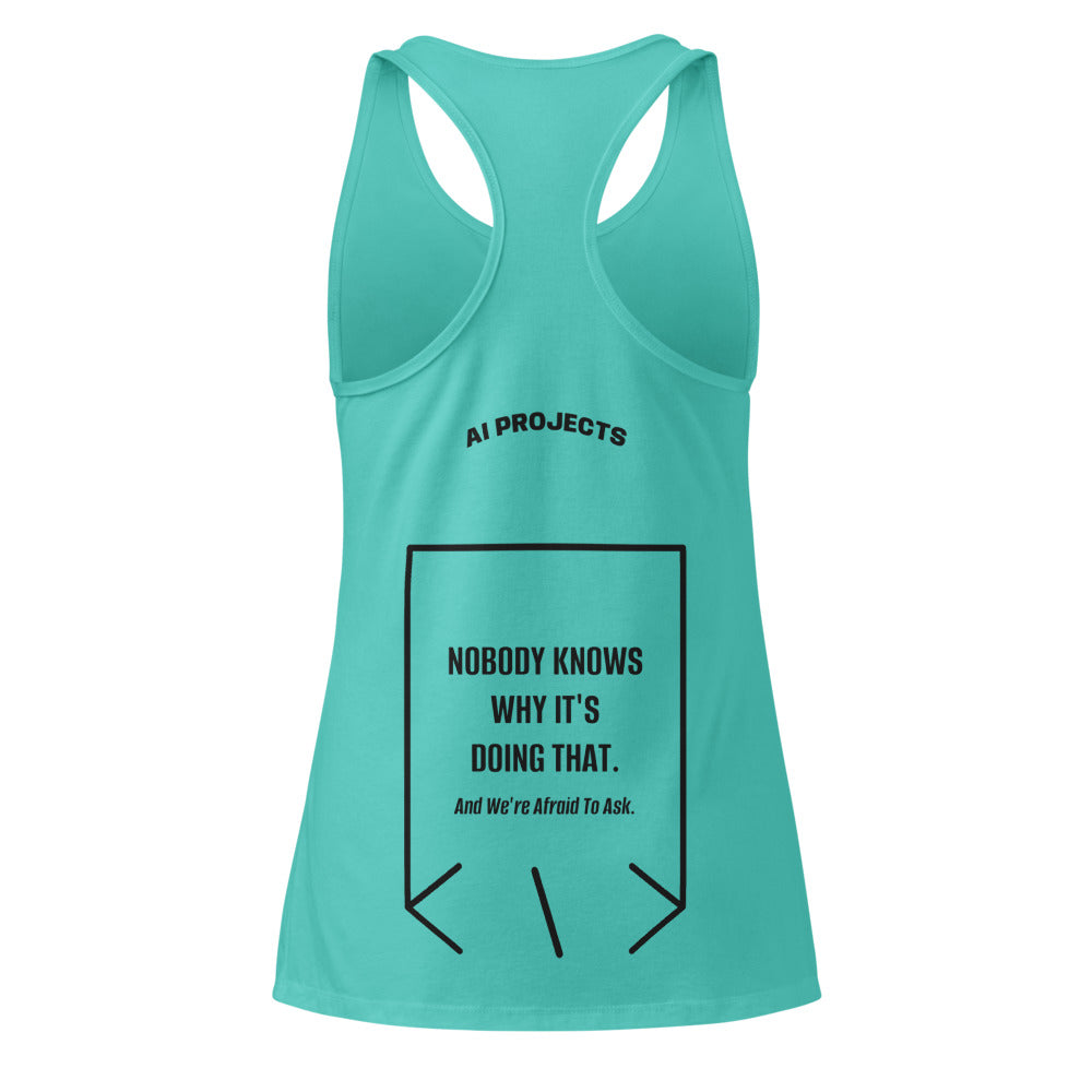 Nobody Knows Why It's Doing That. — Tahiti Blue Black back mockup