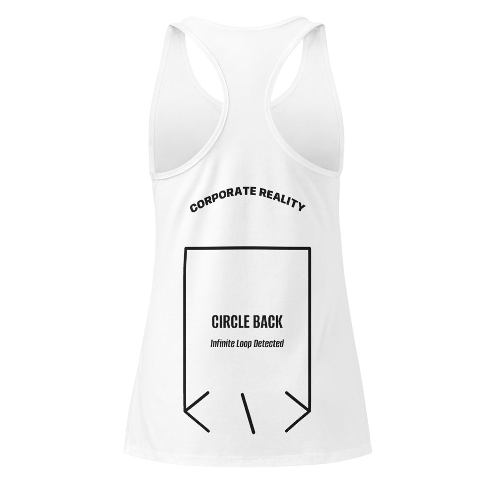 Circle Back — White Black back mockup