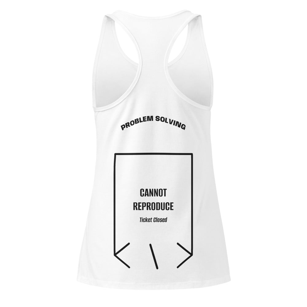 Cannot Reproduce — White Black back mockup