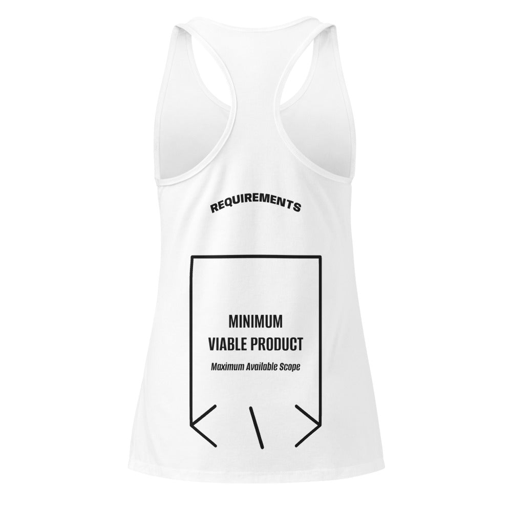 Minimum Viable Product — White Black back mockup