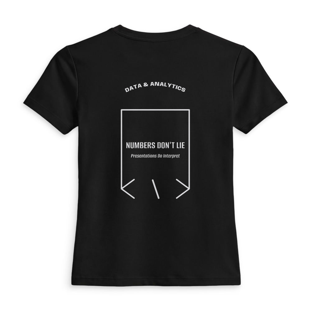 Numbers Don't Lie — Black White back mockup