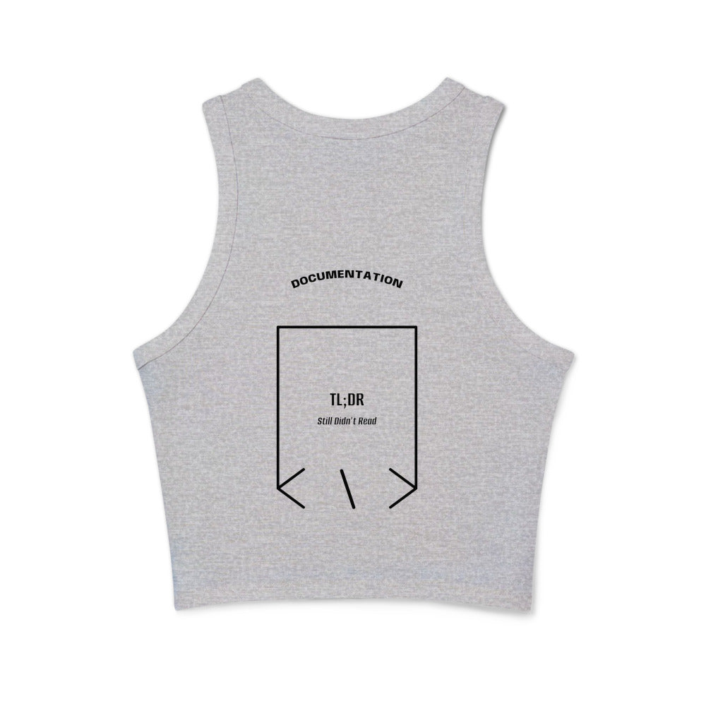 TL;DR — Athletic Heather Solid Black Blend back mockup