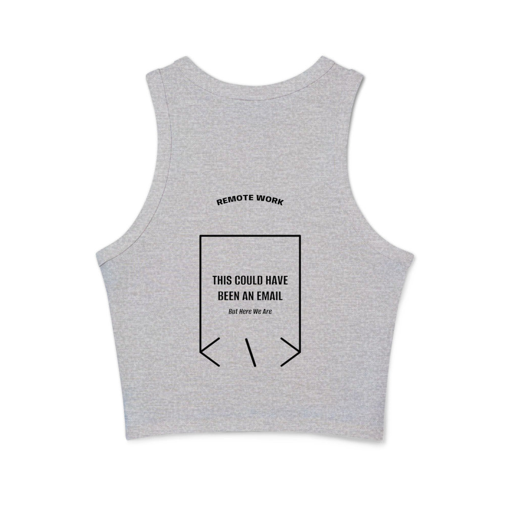 This Could Have Been An Email — Athletic Heather Solid Black Blend back mockup