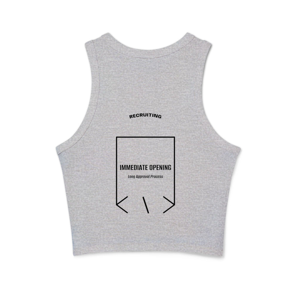 Immediate Opening — Athletic Heather Solid Black Blend back mockup